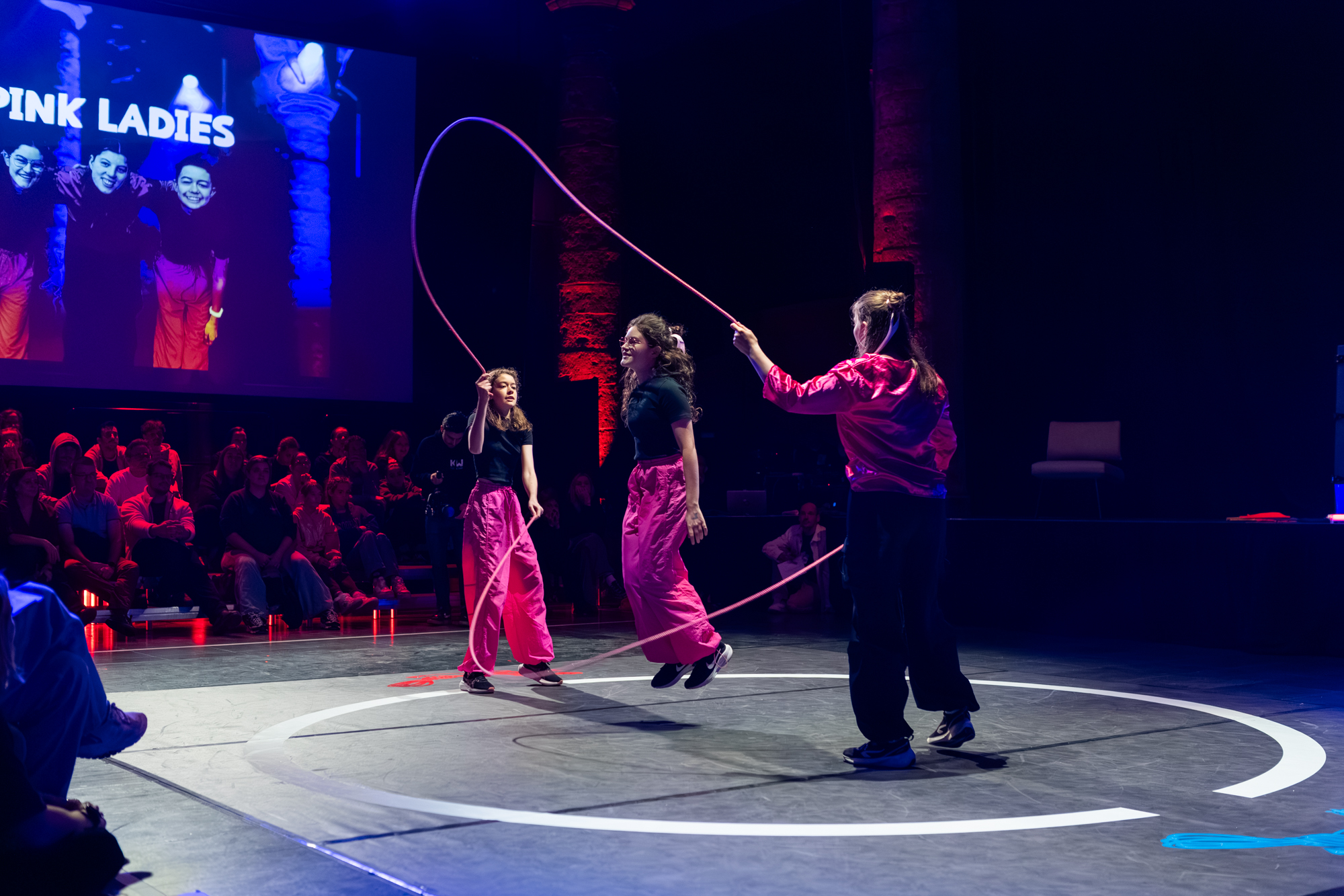 Crew performing at The Show Off